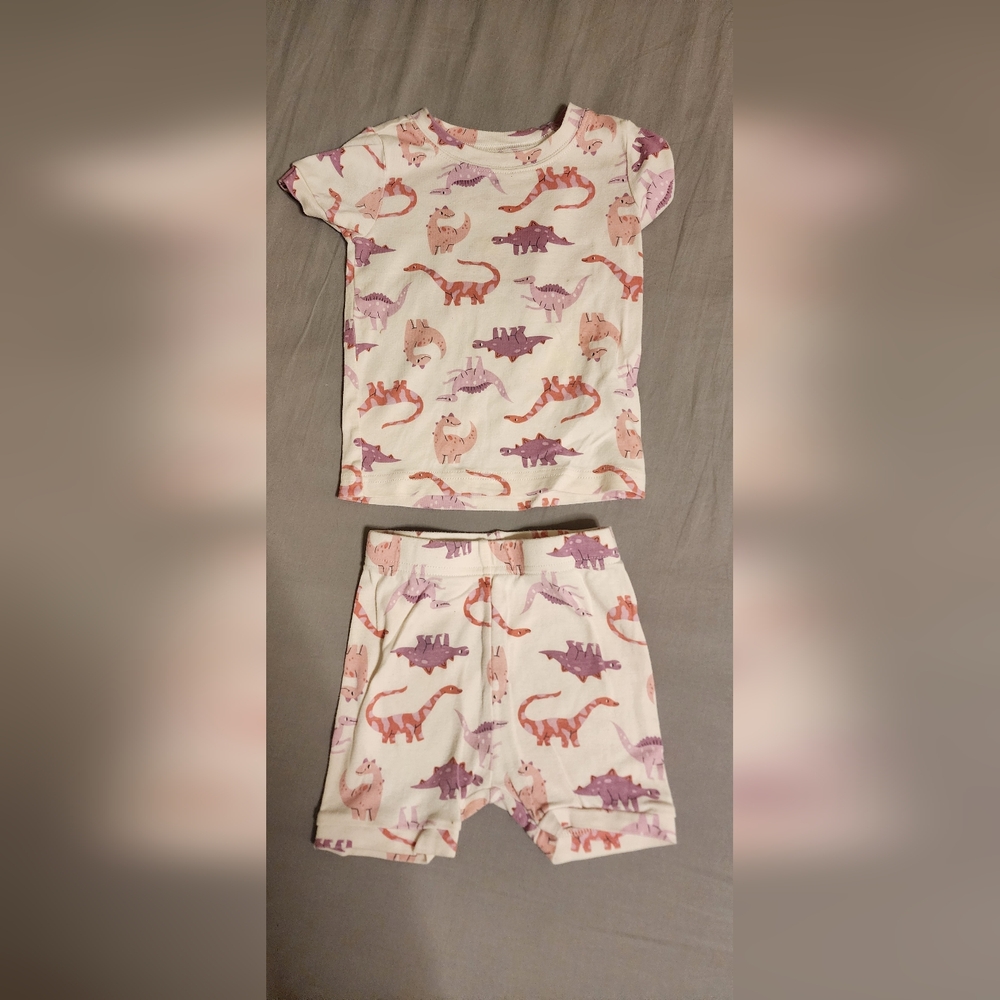 Old Navy Playful Pink and Purple Dinosaur Shorts